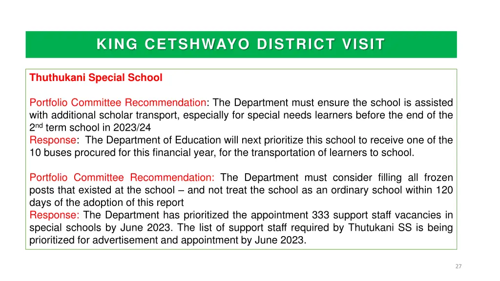 king cetshwayo district visit