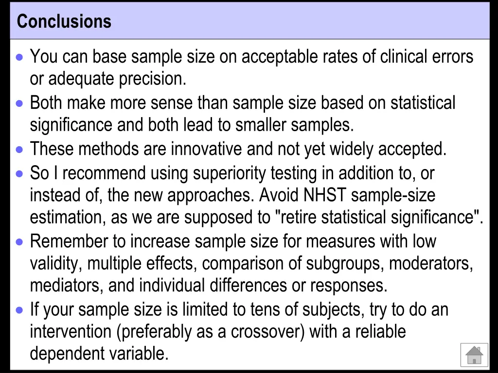 conclusions