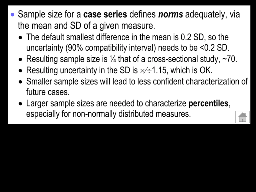 sample size for a case series defines norms