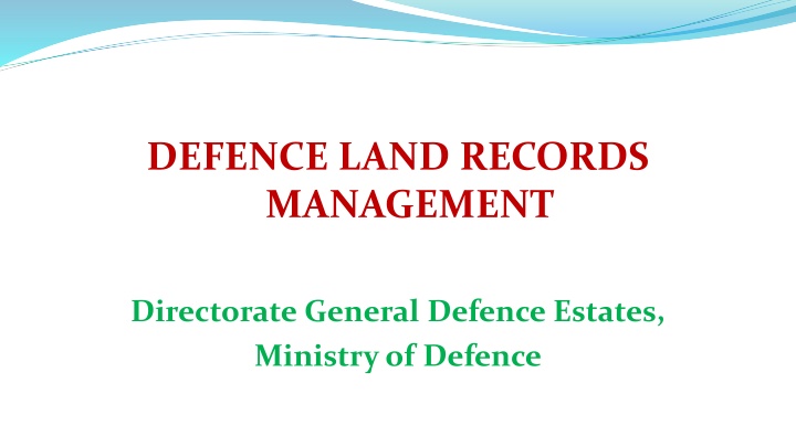 defence land records management