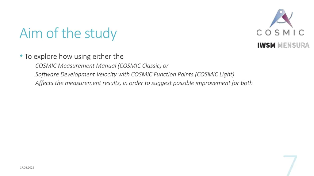 aim of the study