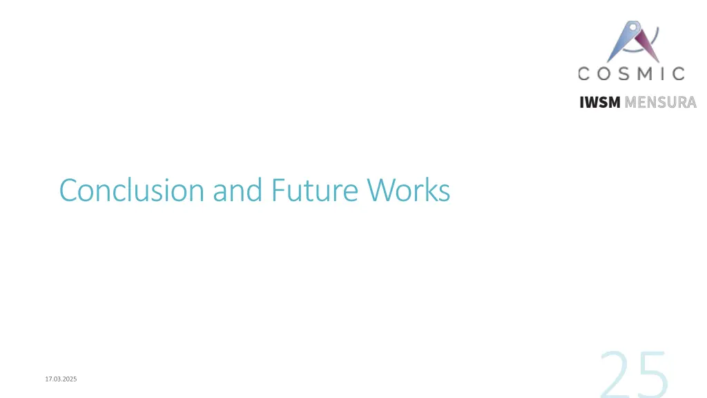 conclusion and future works