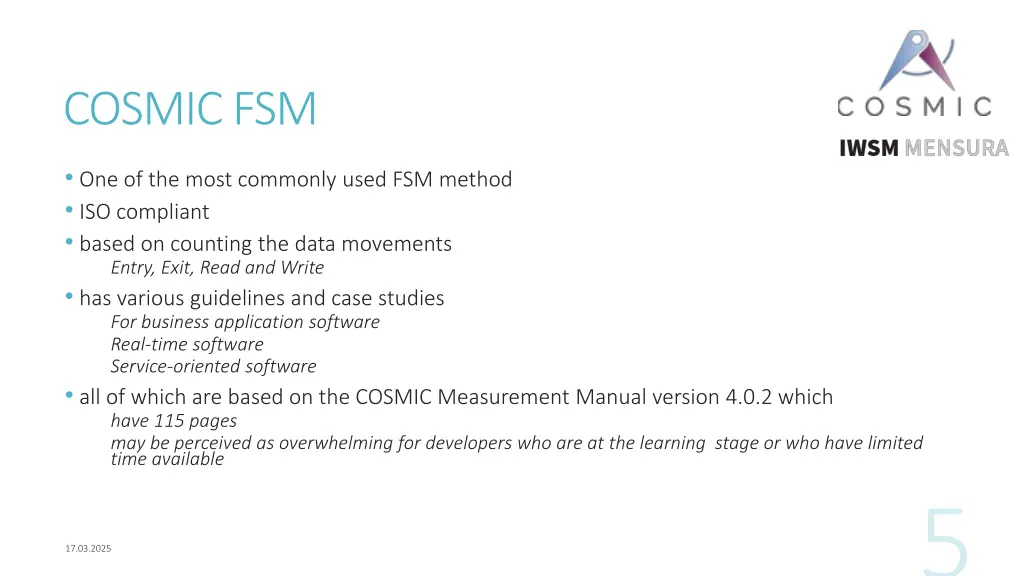 cosmic fsm