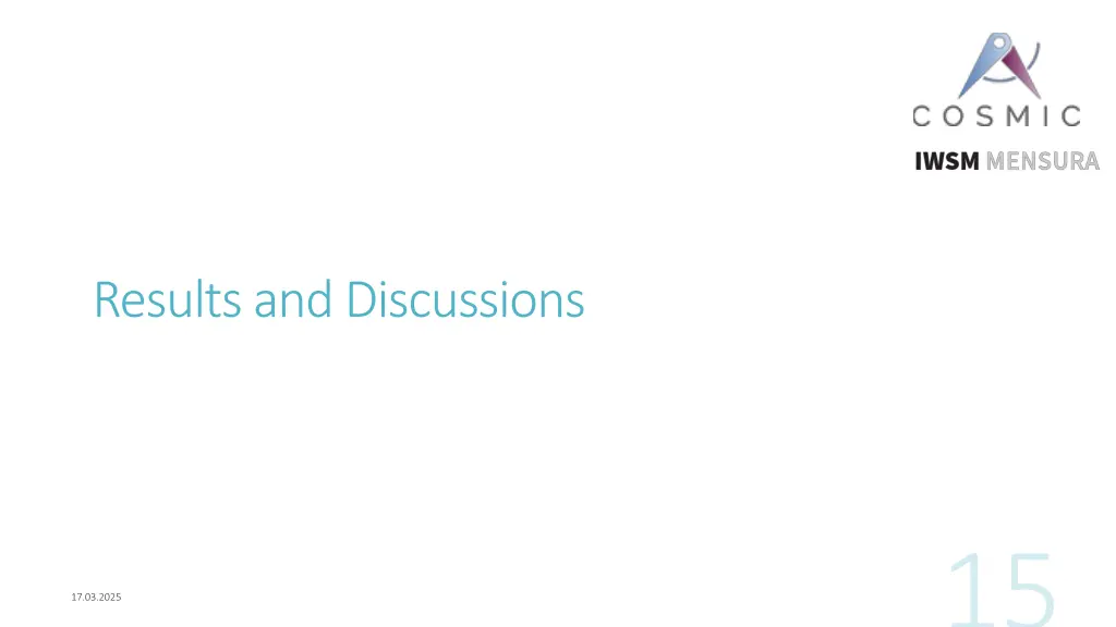 results and discussions