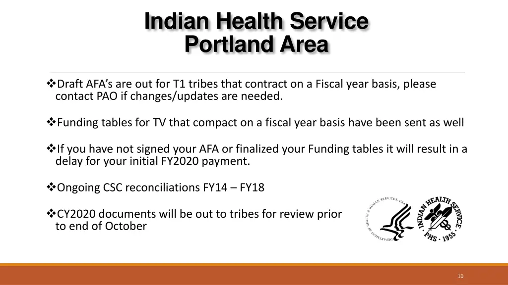 indian health service portland area 8