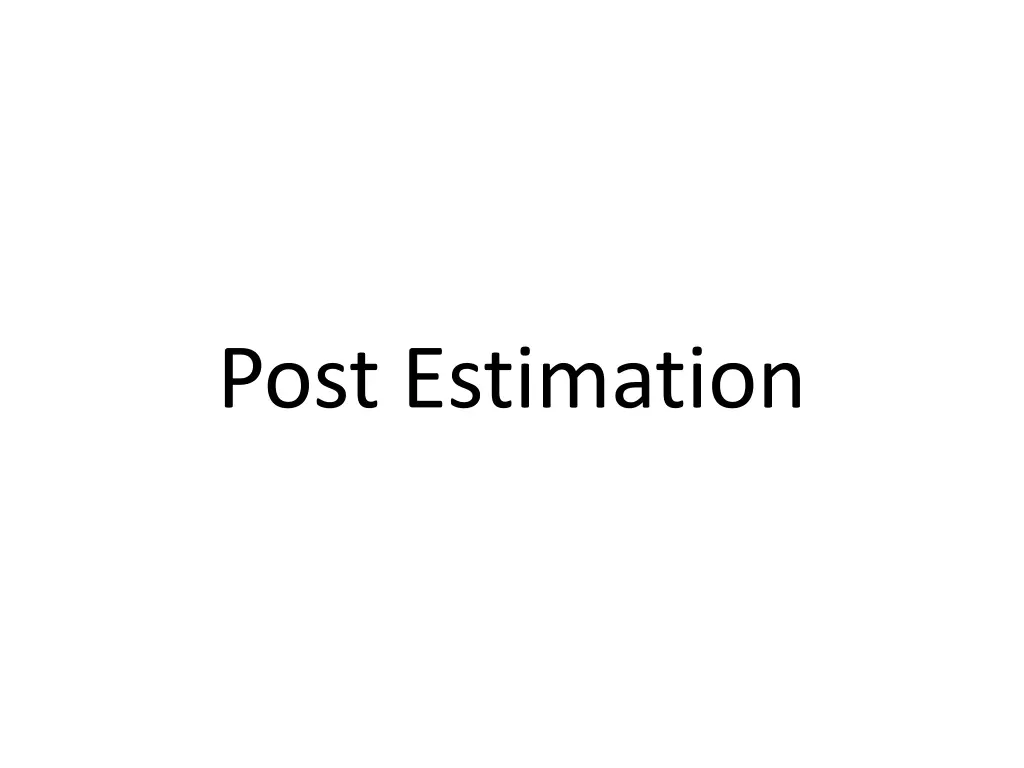post estimation