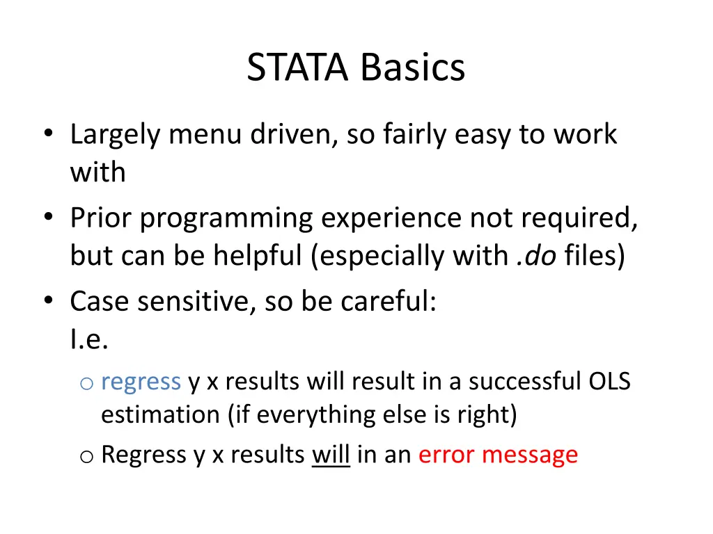 stata basics
