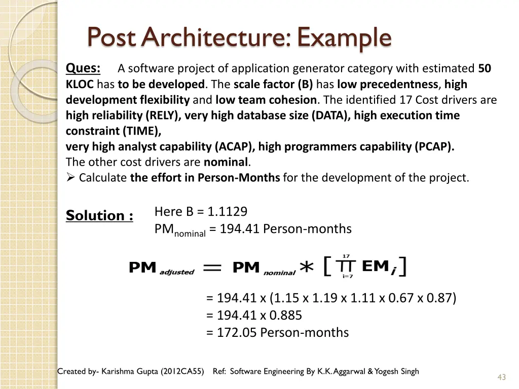 post architecture example
