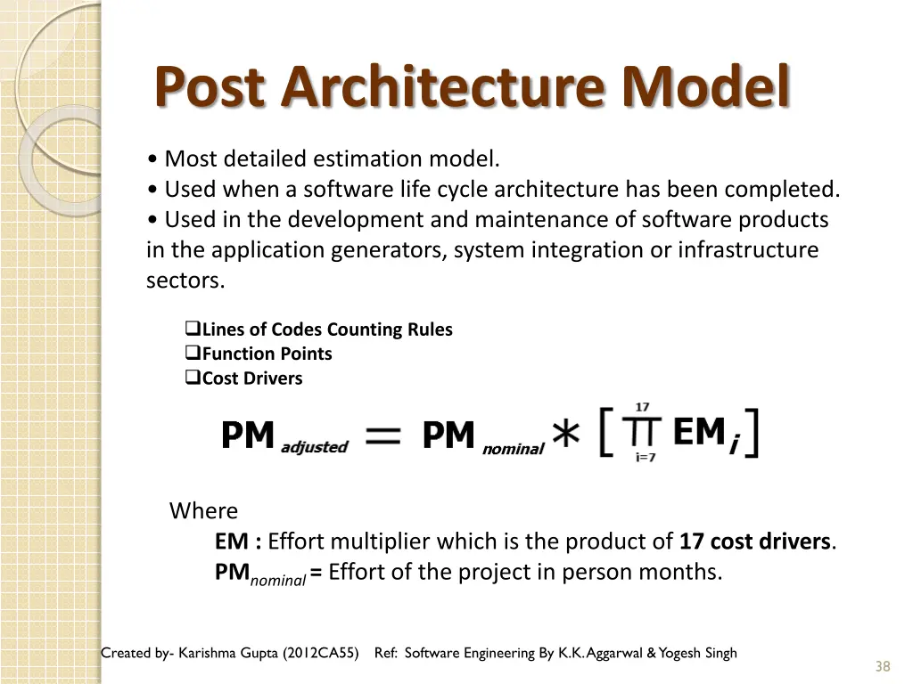 post architecture model