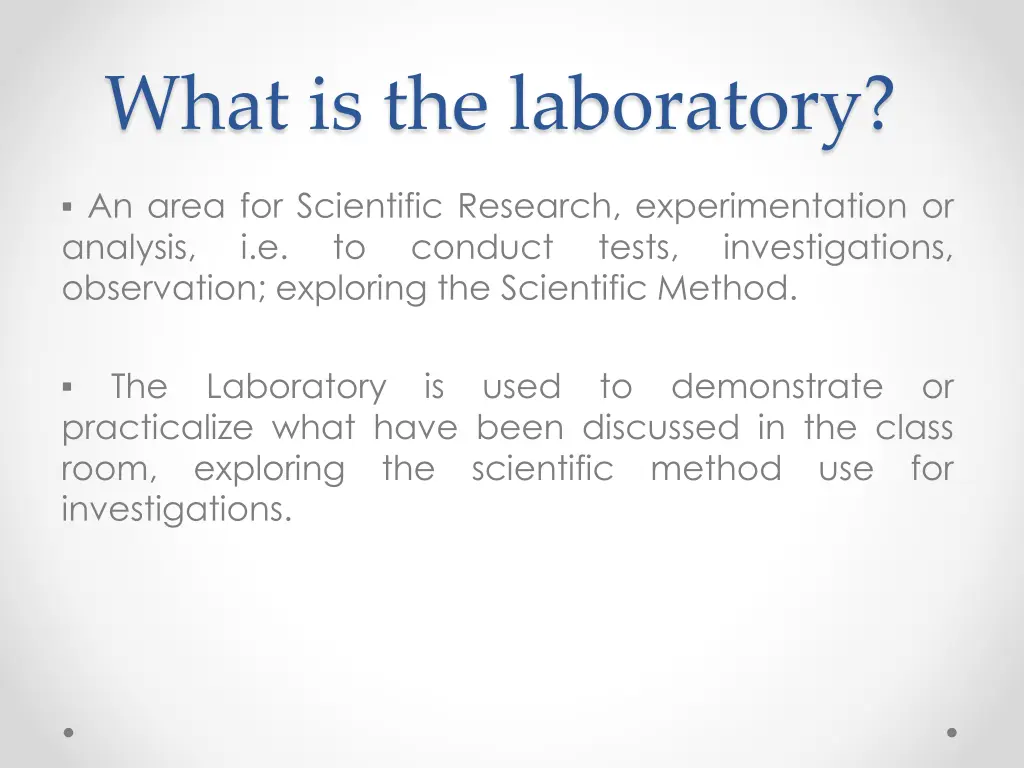 what is the laboratory