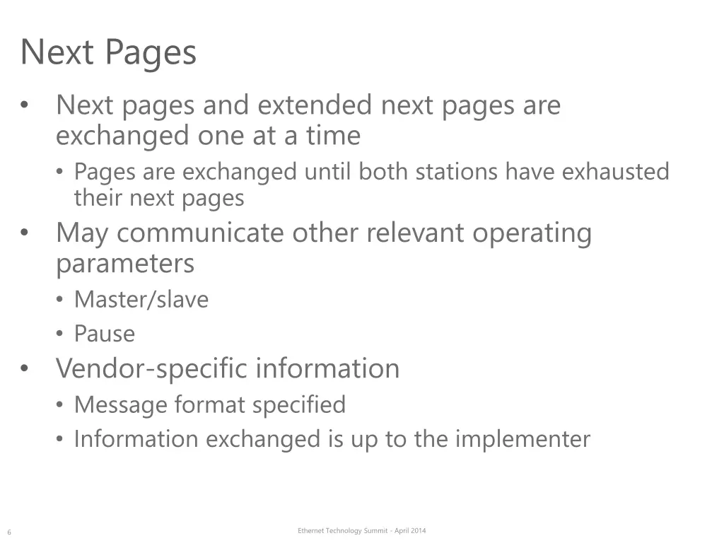 next pages next pages and extended next pages