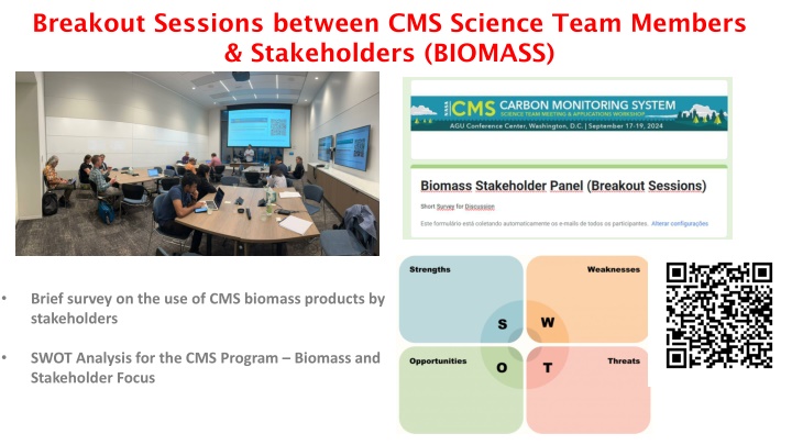 breakout sessions between cms science team