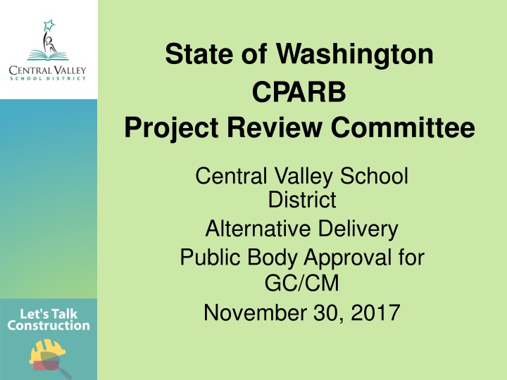 state of washington cparb project review committee
