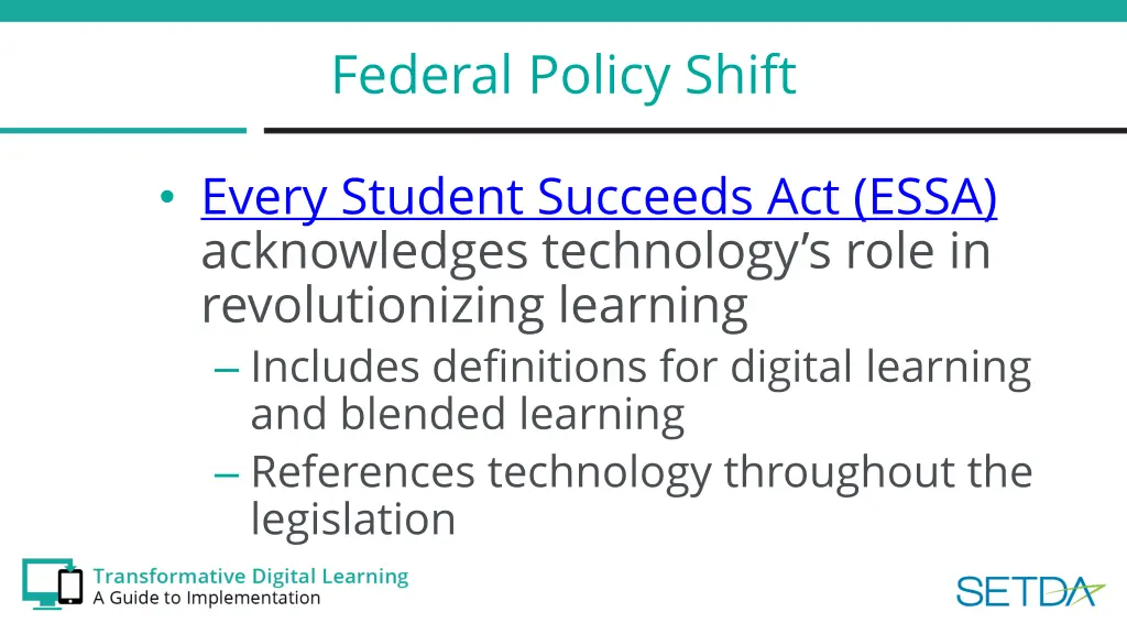 federal policy shift