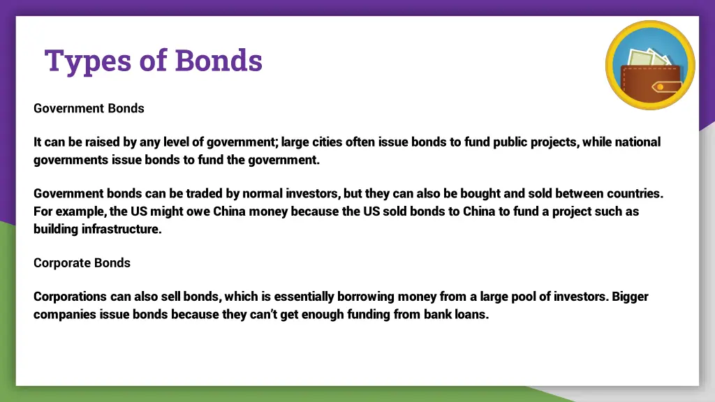 types of bonds