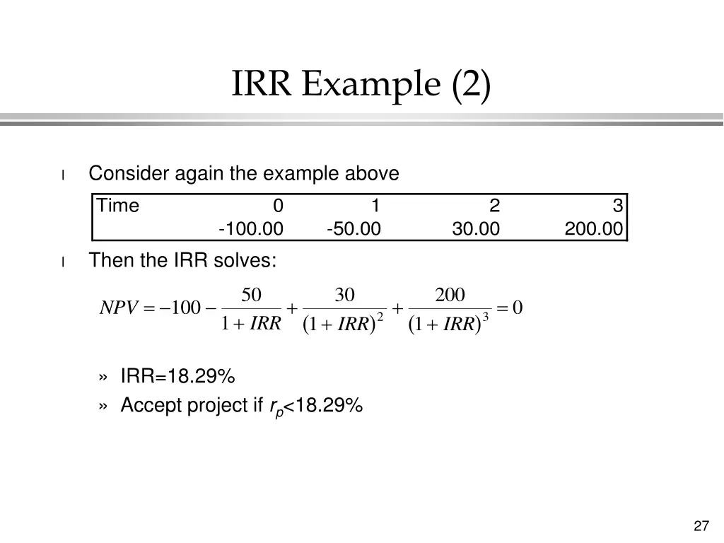 irr example 2