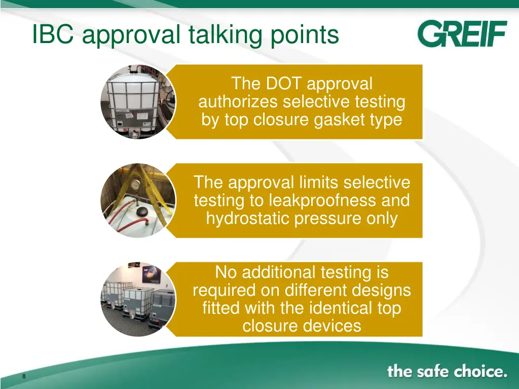 ibc approval talking points