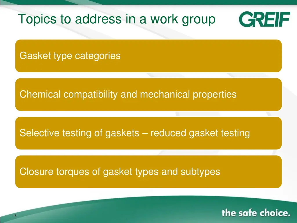 topics to address in a work group