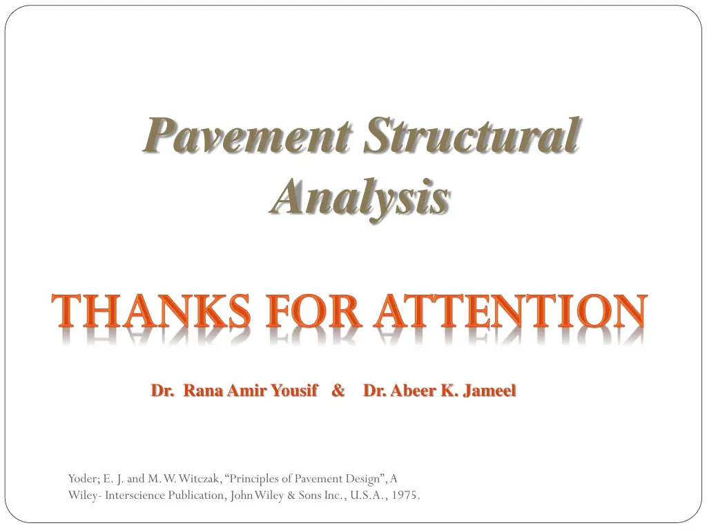 pavement structural analysis 1