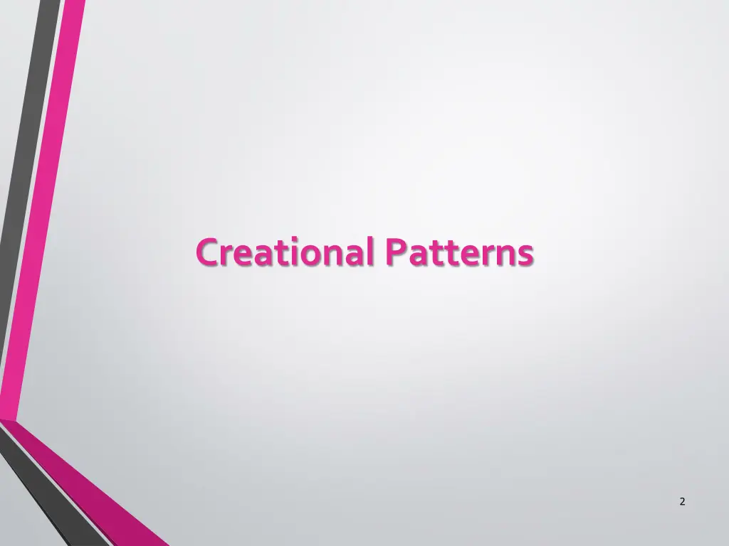 creational patterns