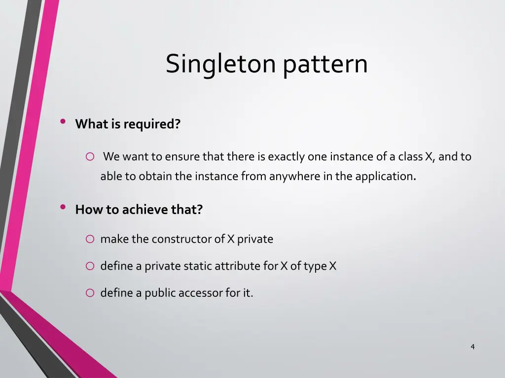 singleton pattern 1