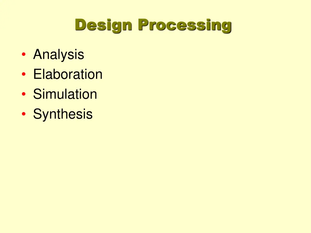 design processing