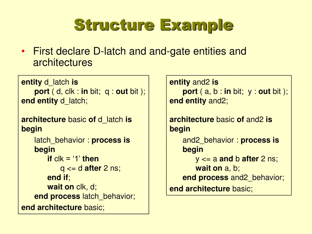structure example 1