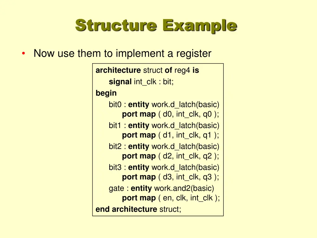 structure example 2