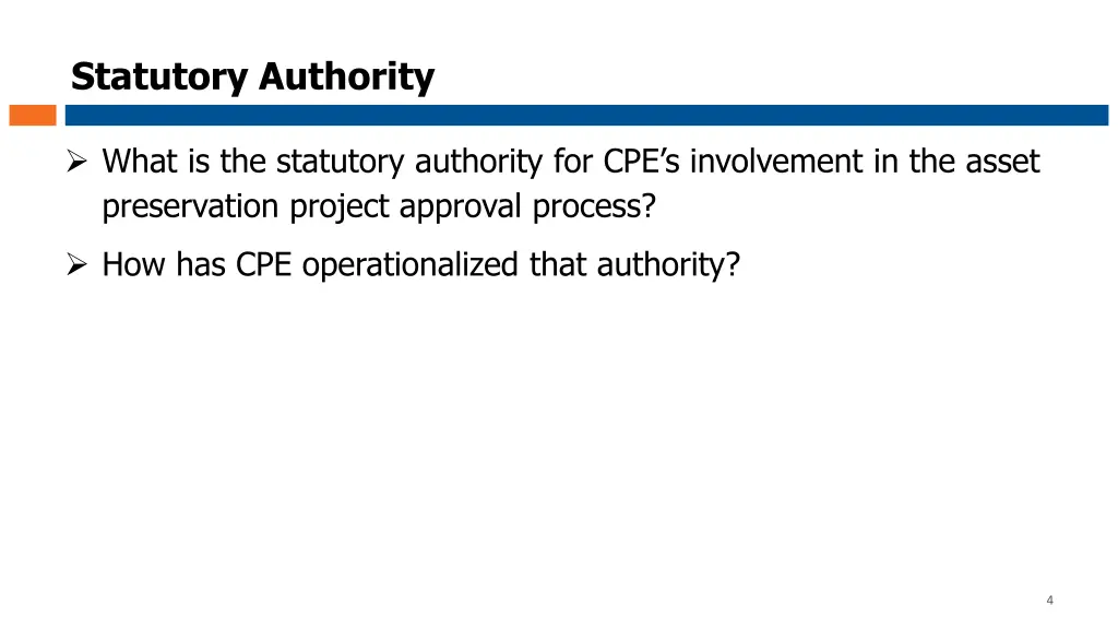 statutory authority 1