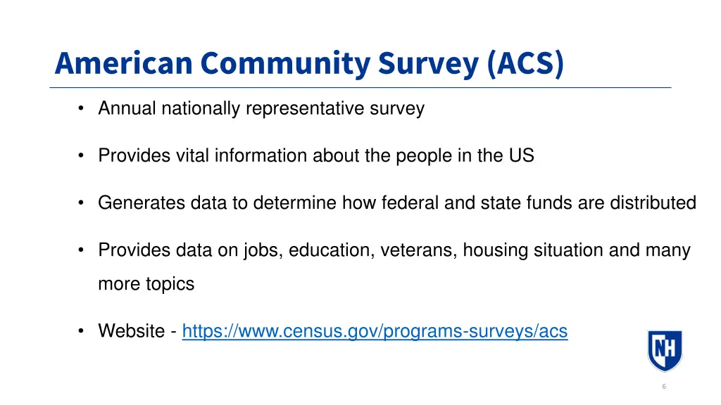 american community survey acs