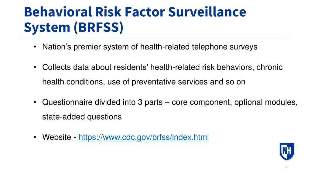 behavioral risk factor surveillance system brfss