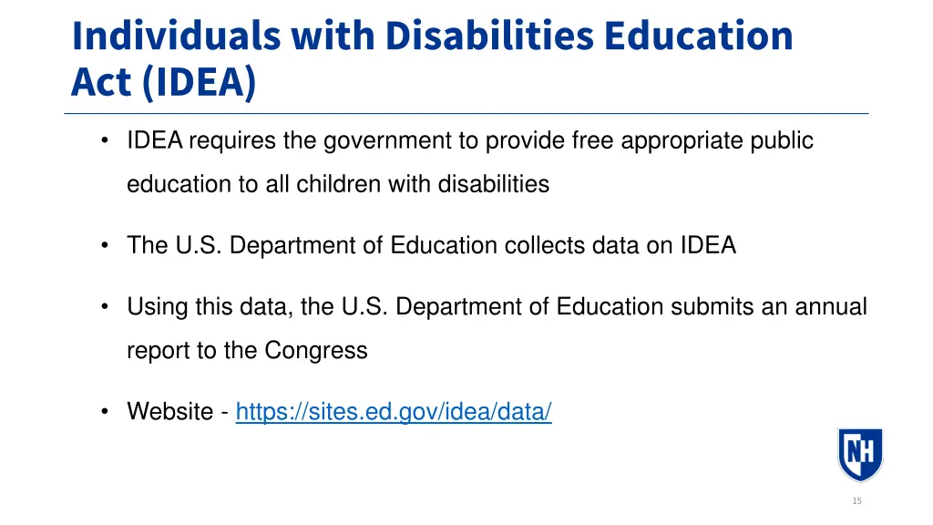 individuals with disabilities education act idea