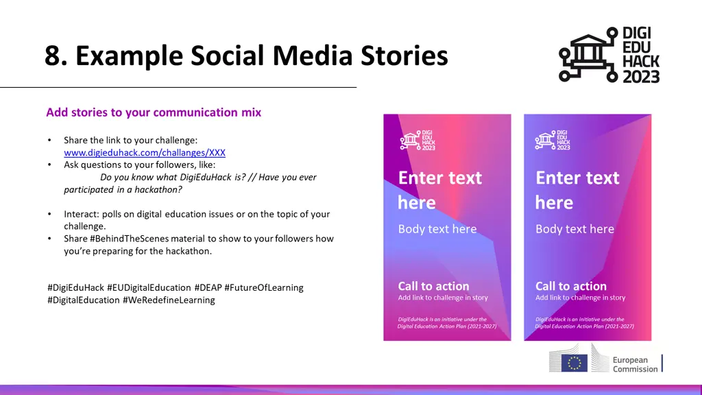 8 example social media stories