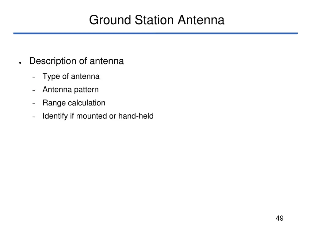 ground station antenna
