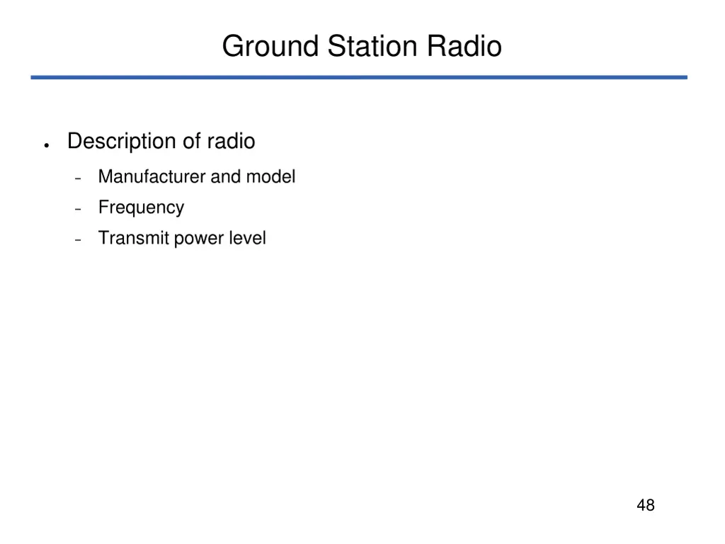 ground station radio