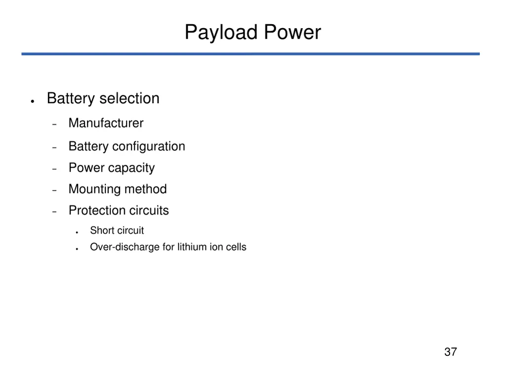 payload power
