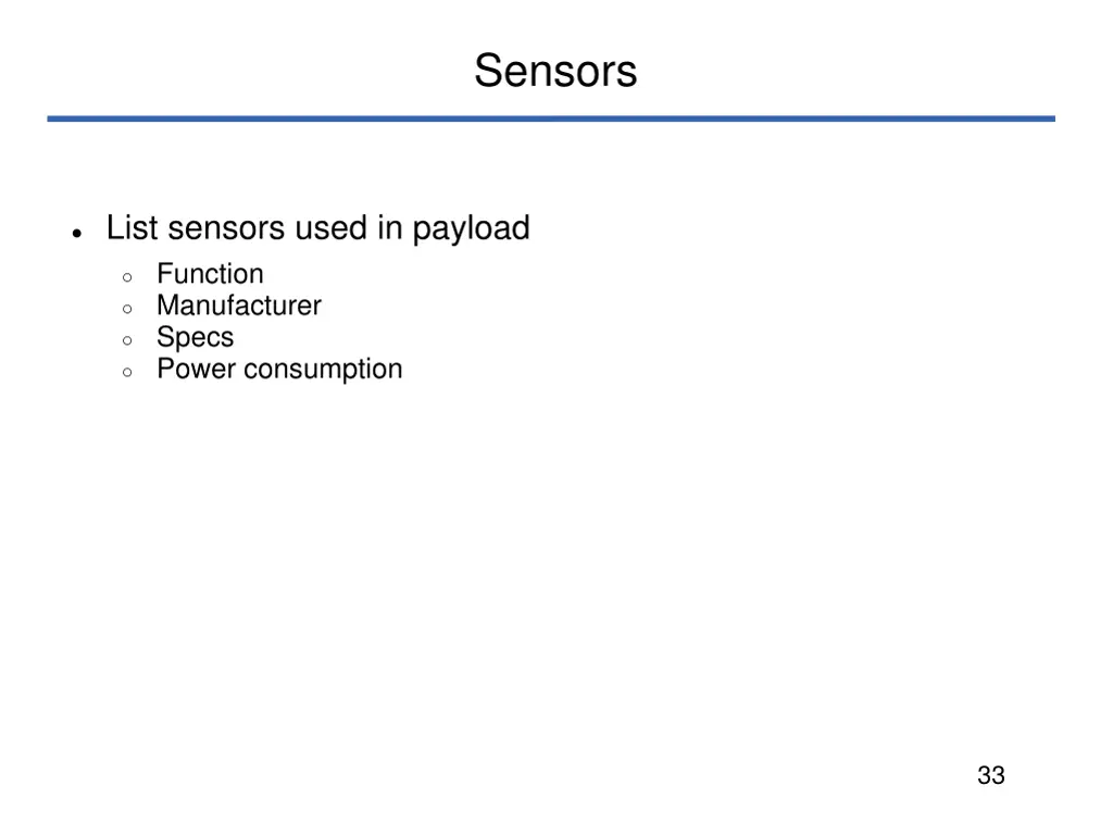 sensors