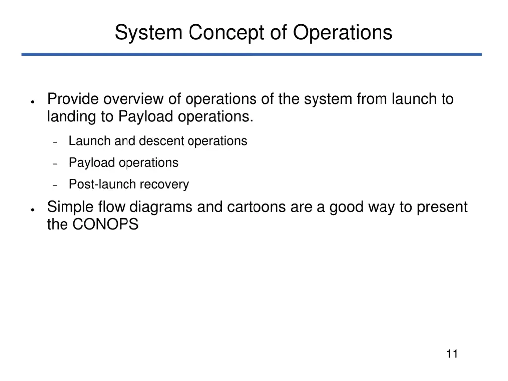 system concept of operations