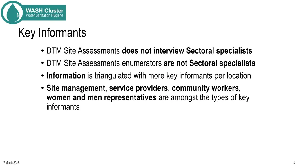 key informants