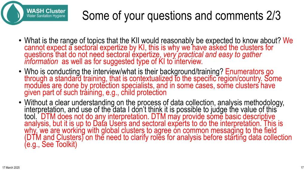 some of your questions and comments 2 3