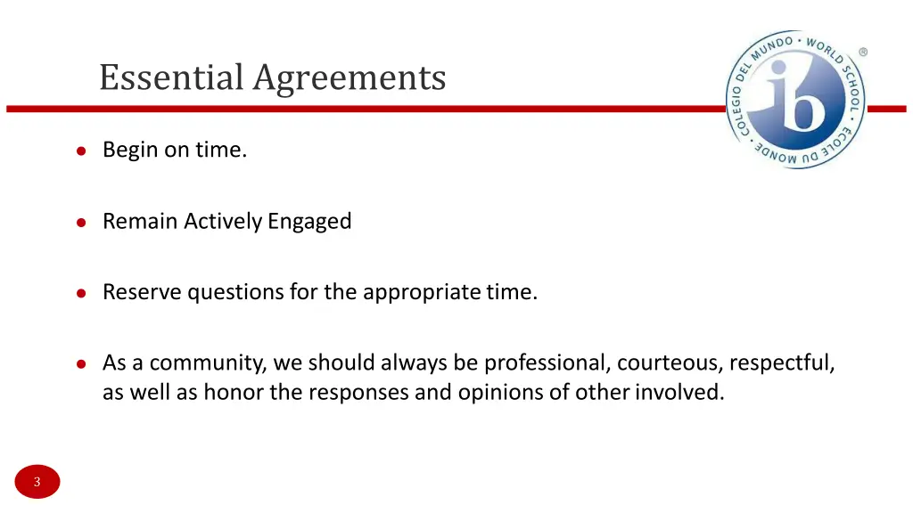 essential agreements