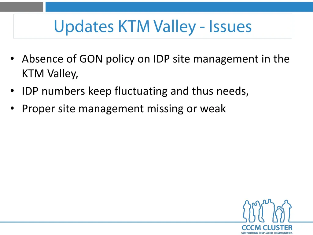absence of gon policy on idp site management