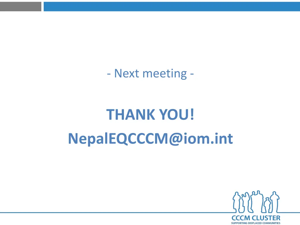 next meeting