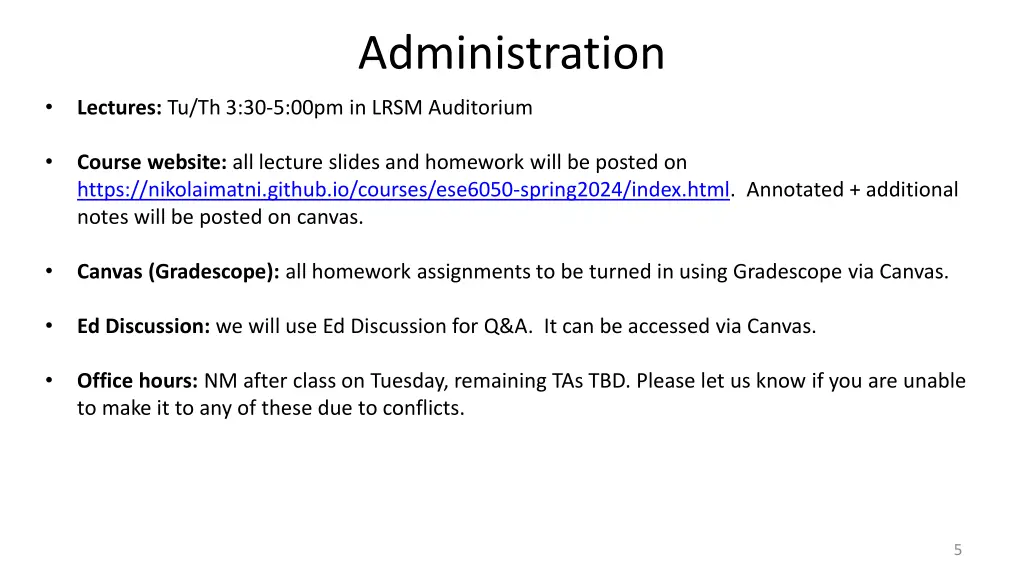 administration