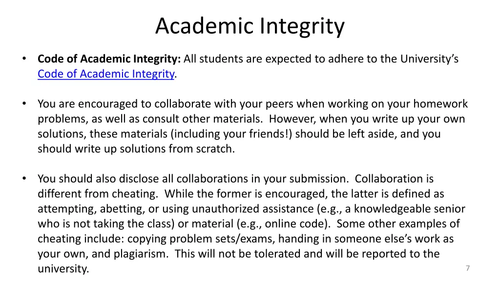 academic integrity