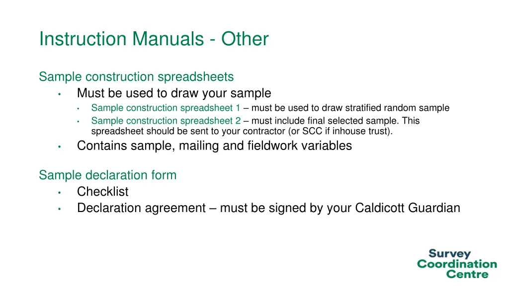 instruction manuals other