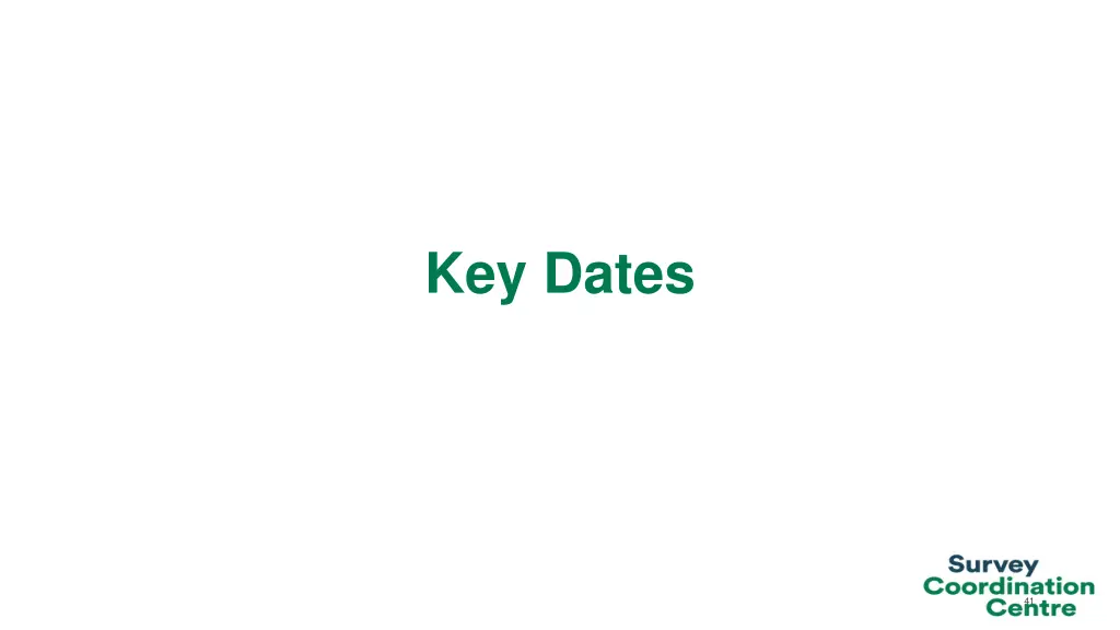 key dates