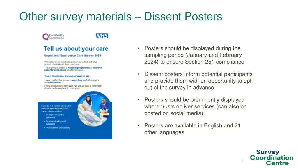 other survey materials dissent posters