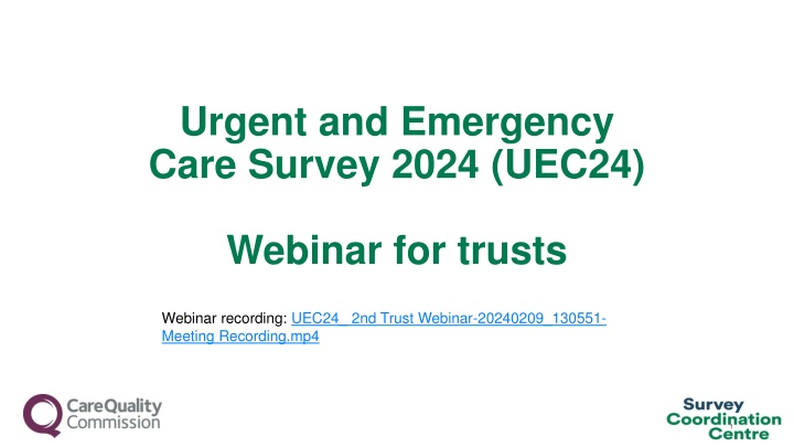 urgent and emergency care survey 2024 uec24