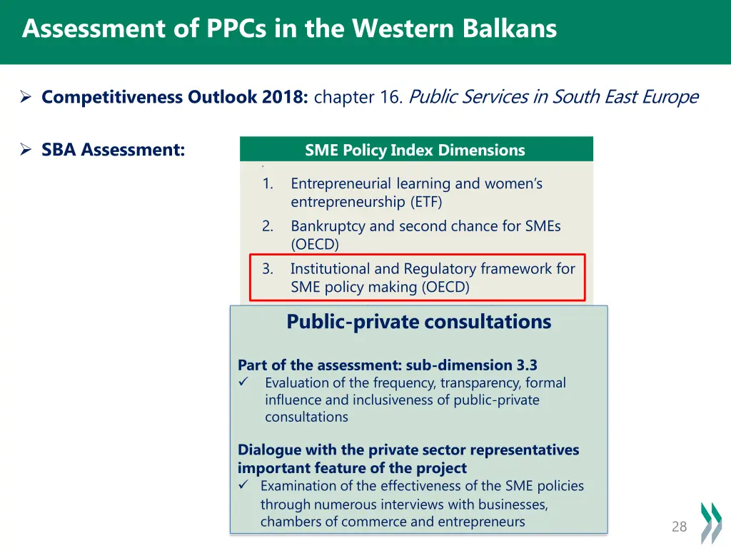 assessment of ppcs in the western balkans